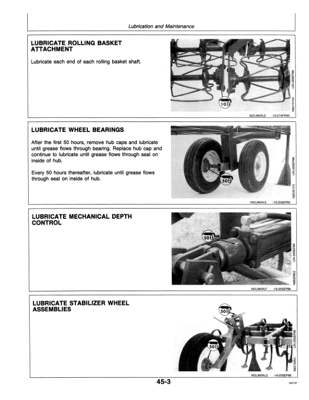 John Deere 960 Drawn Field Cultivator (015500 -) Operator’s Manual (OMN200320) Workshop Guide