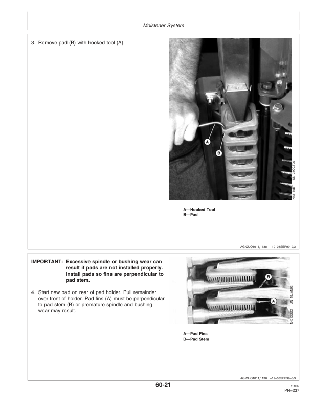 John Deere 9976 Cotton Picker Operator’s Manual (OMN200862) Workshop Guide