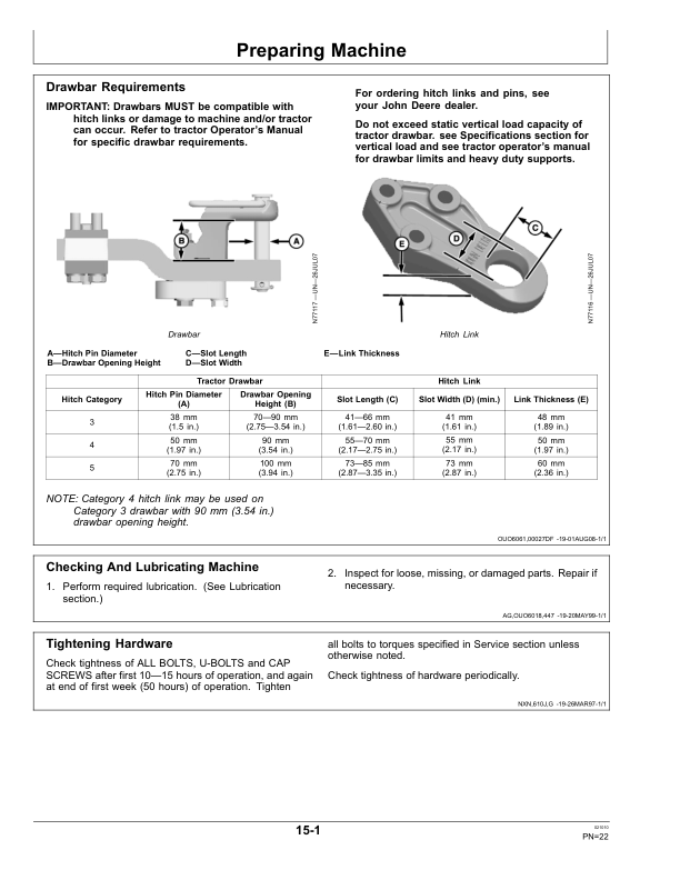 John Deere 2700 Mulch Ripper (010000-) Operator’s Manual (OMN263551) Workshop Guide