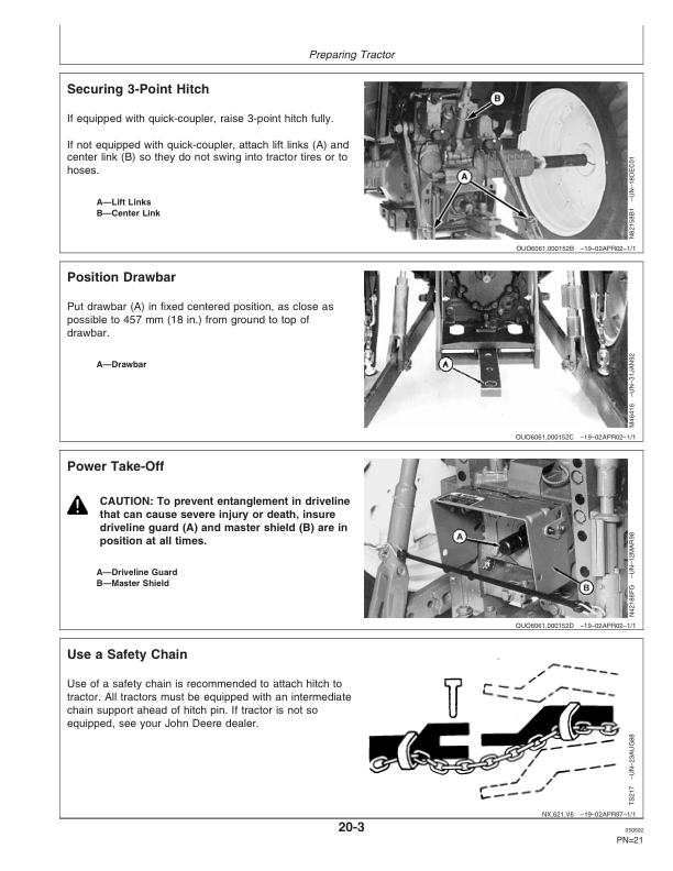 John Deere 970 Roller Harrow Operator’s Manual (OMN300063) Workshop Guide
