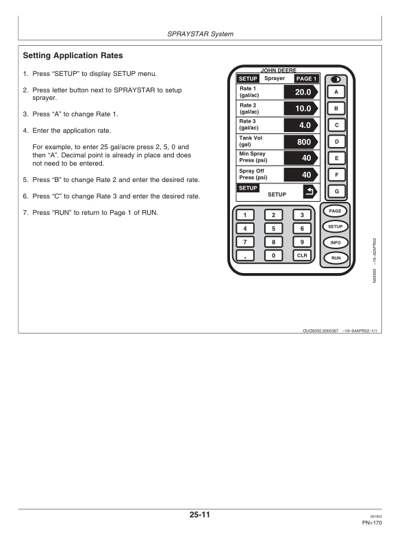 John Deere 4710 Self Propelled Sprayer (006001-) Operator’s Manual (OMN300207) Workshop Guide