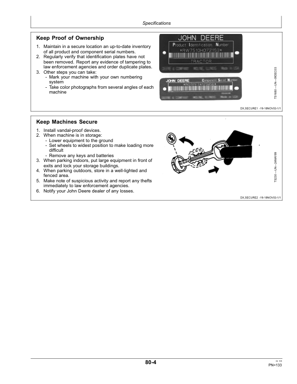 John Deere 455 Folding Grain Drills Operator’s Manual (OMN300593) Workshop Guide