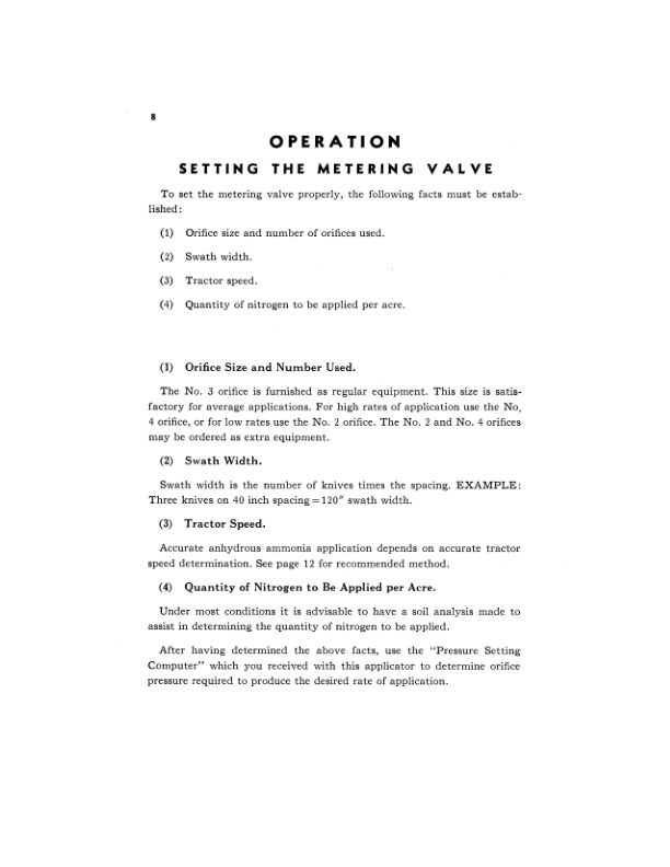 John Deere 930 Fertilizer Attachment Operator’s Manual (OMN35256) Workshop Guide