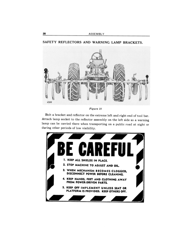 John Deere Integral Tool Bar No. 400 Series Operator’s Manual (OMN37955) Workshop Guide