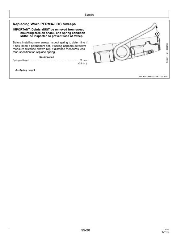 John Deere 2210 Floating-Hitch Field Cultivators North American Waning Lights (North American) Operator’s Manual (OMN404575) Workshop Guide