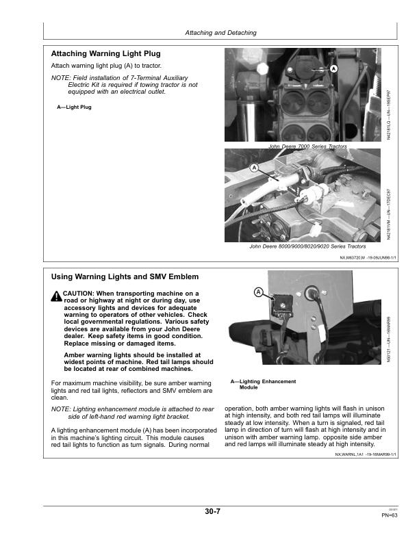 John Deere 637 Regular, Rock, BlackLand, Wheatland Disks (740101-)(English Export, CE Compliant) Operator’s Manual (OMN406113) Workshop Guide