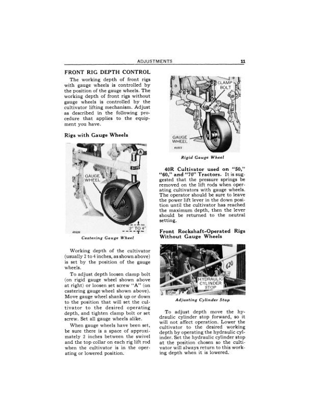 John Deere 40, 41, 42 Row Crop Cultivator Operator’s Manual (OMN45959) Workshop Guide