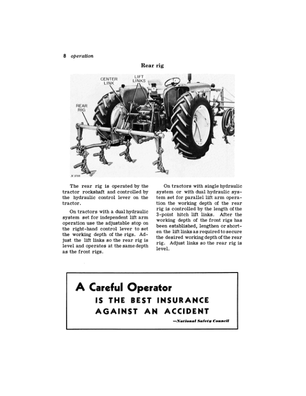John Deere AU2, AU4 Row-Crop Cultivators Operator’s Manual (OMN97514N) Workshop Guide