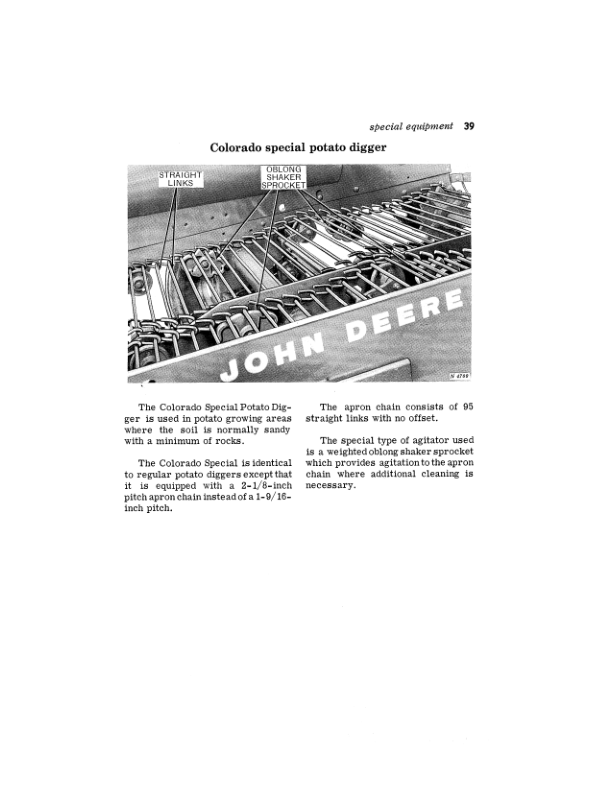 John Deere 30 Series Potato Digger, No. 2 Stone Picker Attachment Operator’s Manual (OMN97581) Workshop Guide
