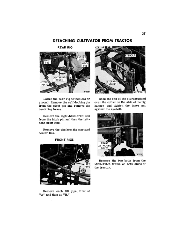 John Deere T21 Two-Row, T41 Four-Row, Row-Crop Cultivators Operator’s Manual (OMN97666) Workshop Guide