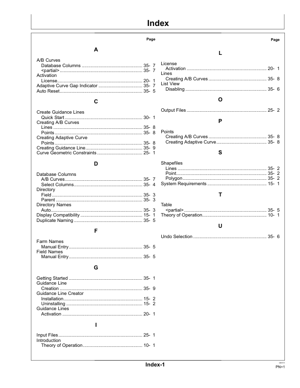 John Deere 1800, 2600, 2630 Greenstar 2 Display Guideane Line Creator Operator’s Manual (OMPFP11329) Workshop Guide