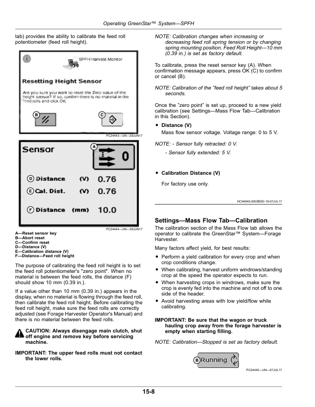 John Deere GreenStar 7000 Series Forage Harvesters Operator’s Manual (OMPFP17836) Workshop Guide