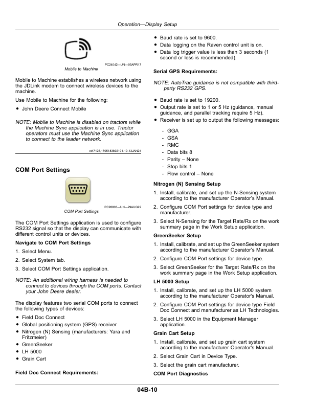 John Deere G5Plus Universal Display, G5 Universal Display Software Version: 10.30.xxxx-XXX Operator’s Manual (OMPFP25711) Workshop Guide