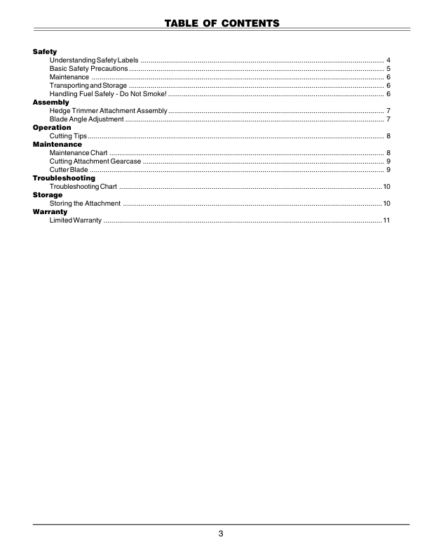 John Deere HTA22 Hedge Trimmer Attachment Operator’s Manual (OMPS10054) Workshop Guide