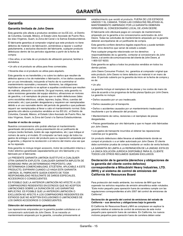 John Deere Extended Reach Hedge Trimmer Attachment (010001-) Operator’s Manual (OMPS10904) Workshop Guide