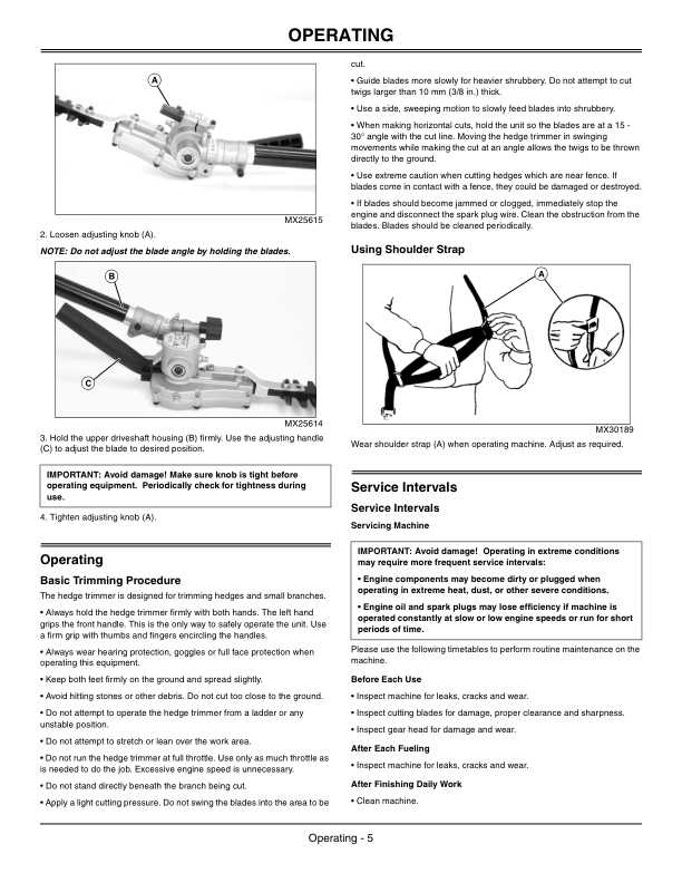 John Deere HTA22 Hedge Trimmer Attachment (002204-) Operator’s Manual (OMPS11014) Workshop Guide