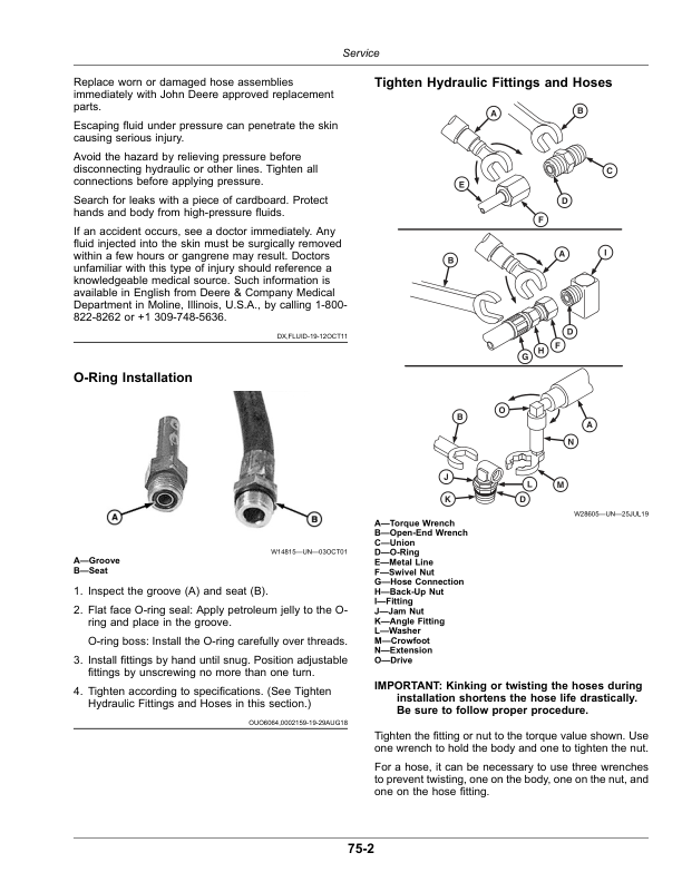 John Deere 300E, 400E Loaders Operator’s Manual (OMPXX12634) Workshop Guide
