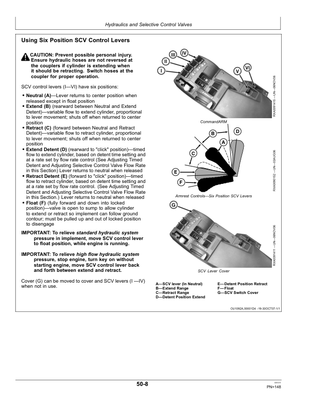 John Deere 9430, 9530, 9630 Scraper Tractors (016000-) (Export Edition) Operator’s Manual (OMRE312216) Workshop Guide
