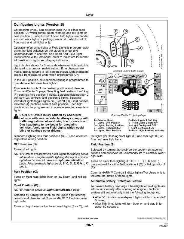 John Deere 9460R, 9510R, 9560R Scraper Tractors Operator’s Manual (OMRE346378) Workshop Guide