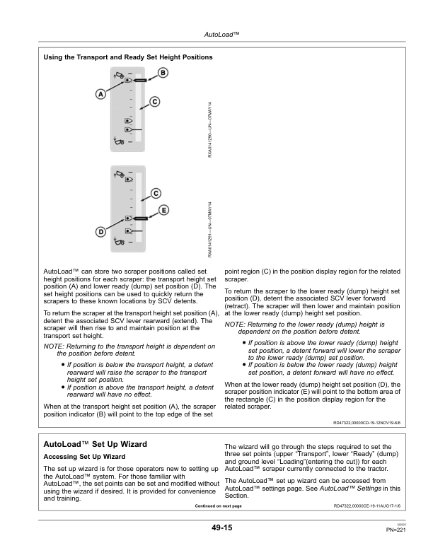 John Deere 9470RT, 9520RT & 9570RT Scraper Tractors North America (906000-915000) Operator’s Manual (OMRE572653) Workshop Guide