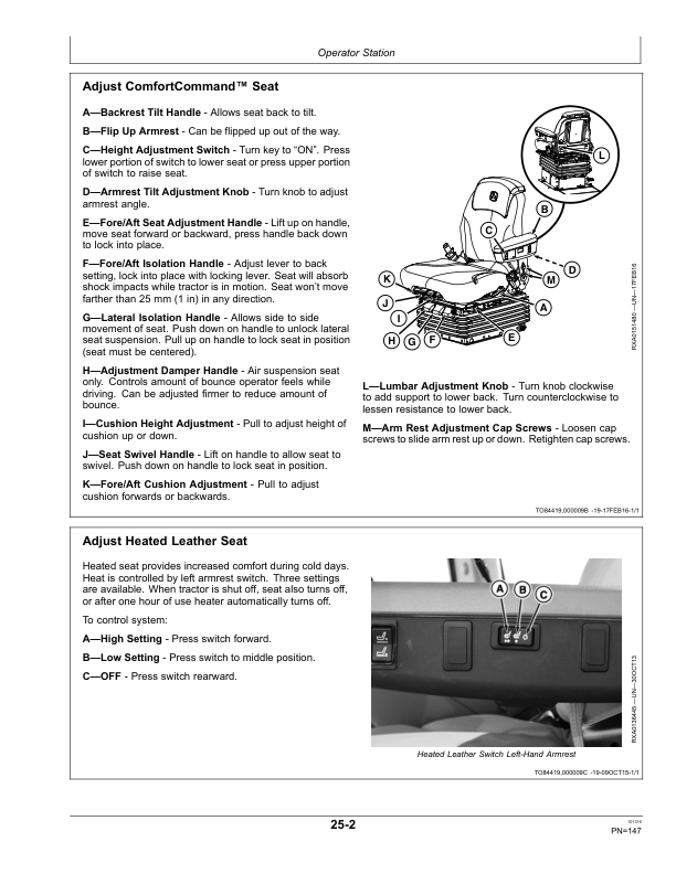 John Deere 9370R, 9420R, 9470R, 9520R, 9570R & 9620R (9R) Tractors Operator’s Manual (OMRE584621) Workshop Guide