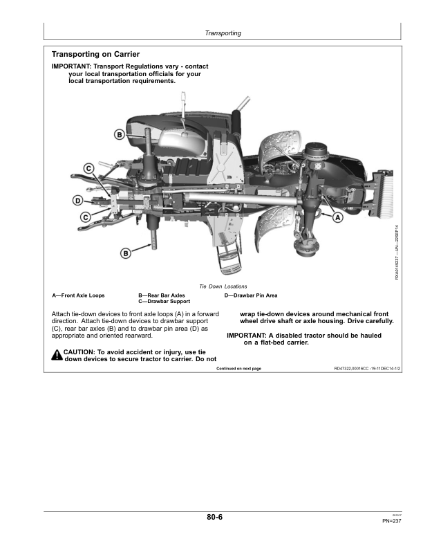 John Deere 7830 & 7930 Tractors Operator’s Manual (OMRE589199) Workshop Guide