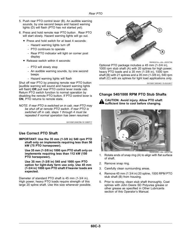 John Deere 8225R, 8245R, 8270R, 8295R, 8320R, 8335R, 8345R, 8370R, 8400R Tractors Operator’s Manual (OMRE591486) Workshop Guide