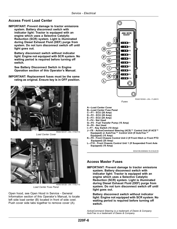 John Deere 8245R, 8270R, 8295R, 8320R, 8345R, 8370R & 8400R Tractors Operator’s Manual (OMRE592059) Workshop Guide