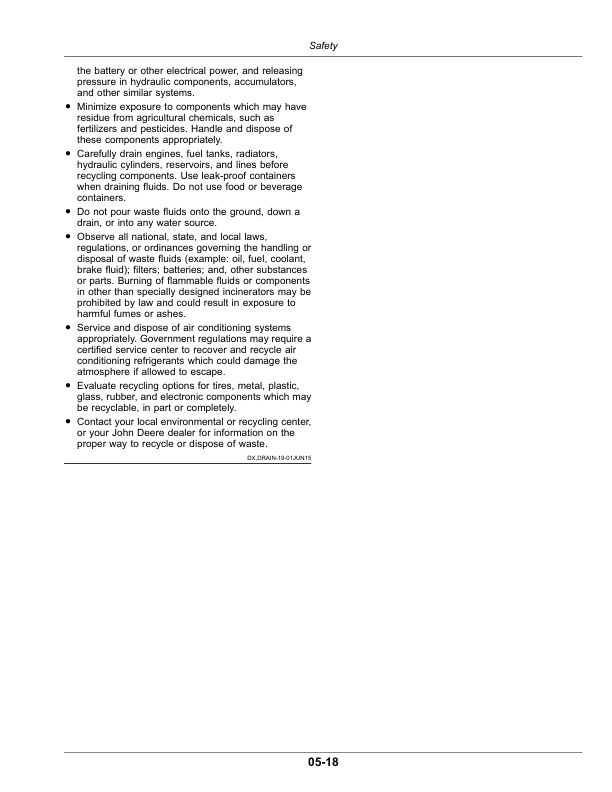 John Deere 7230R, 7250R, 7270R, 7290R & 7310R Tractors Operator’s Manual (OMRE592216) Workshop Guide