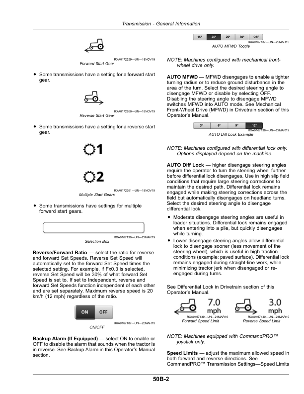 John Deere 8RX 310, 8RX 340, 8RX 370, 8RX 410 Tractors (801001) Operator’s Manual (OMRE597268) Workshop Guide