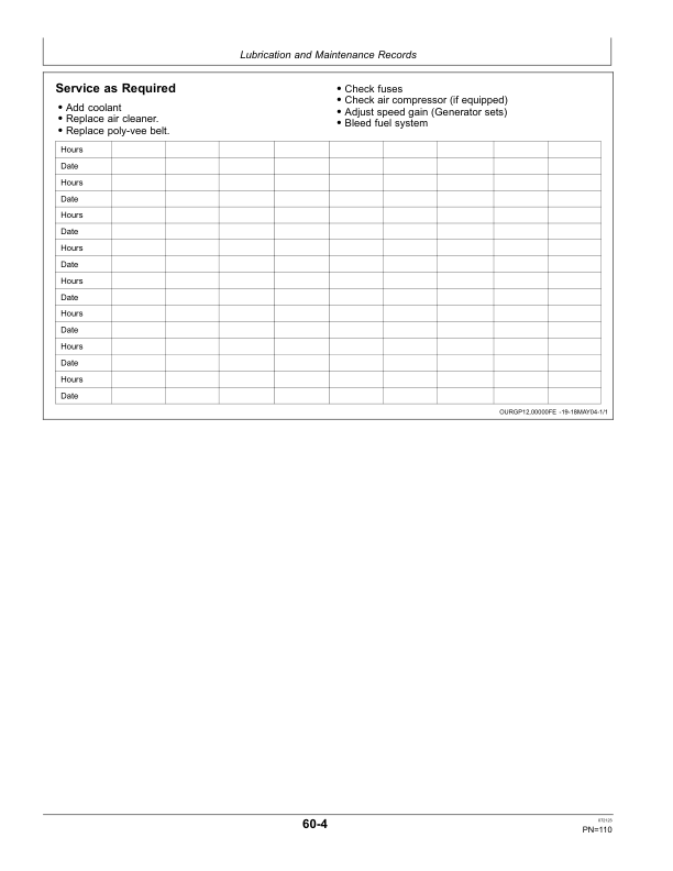 John Deere PowerTech M 2.4 L, 3.0 L OEM Diesel Engines Operator’s Manual (OMRG34851) Workshop Guide