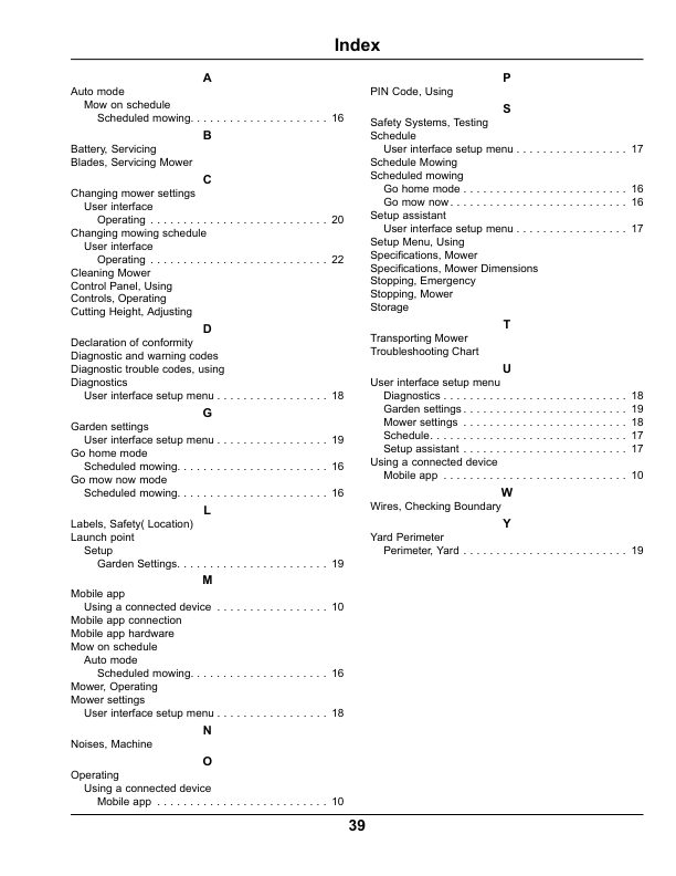 John Deere Tango E5 Robotic Mowers (Sabo)Software Version 5.1 Operator’s Manual (OMSAU14125) Workshop Guide