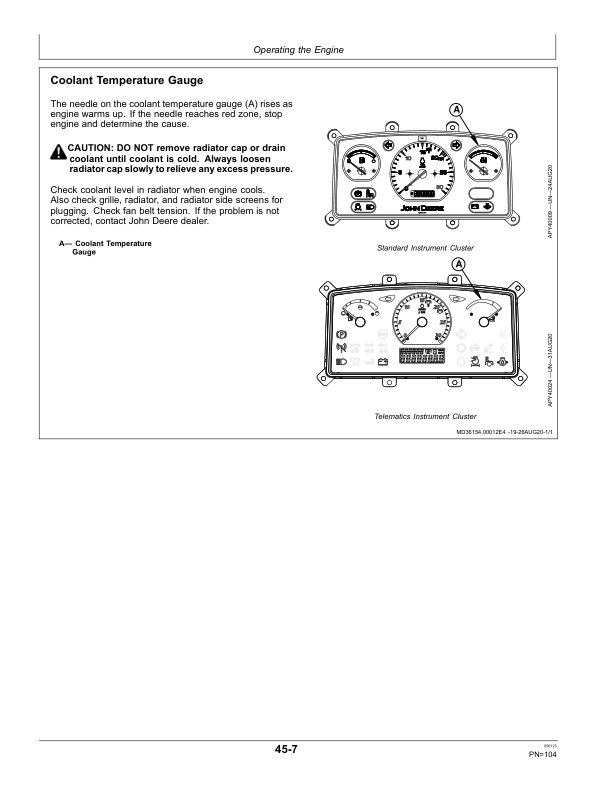 John Deere 5036D, 5038D, 5039D, 5042D, 5045D, 5050D, 5105D, 5205D, 5005D Tractors (India) Operator’s Manual (OMSJ20895) Workshop Guide