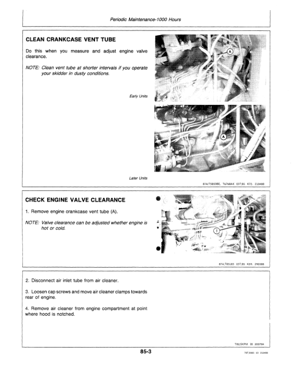 John Deere 540D, 548D Skidders Operator’s Manuals (OMT122057) Workshop Guide