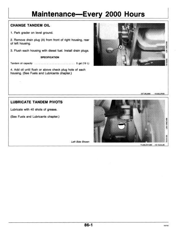 John Deere 670B, 672B Motor Graders Operator’s Manuals (OMT131683) Workshop Guide