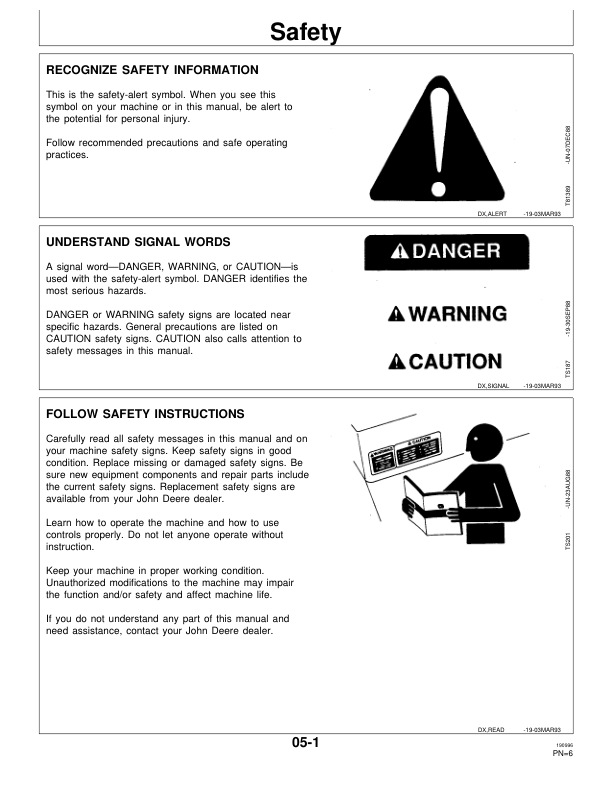 John Deere 410D, 510D Backhoes Operator’s Manuals (OMT152596) Workshop Guide