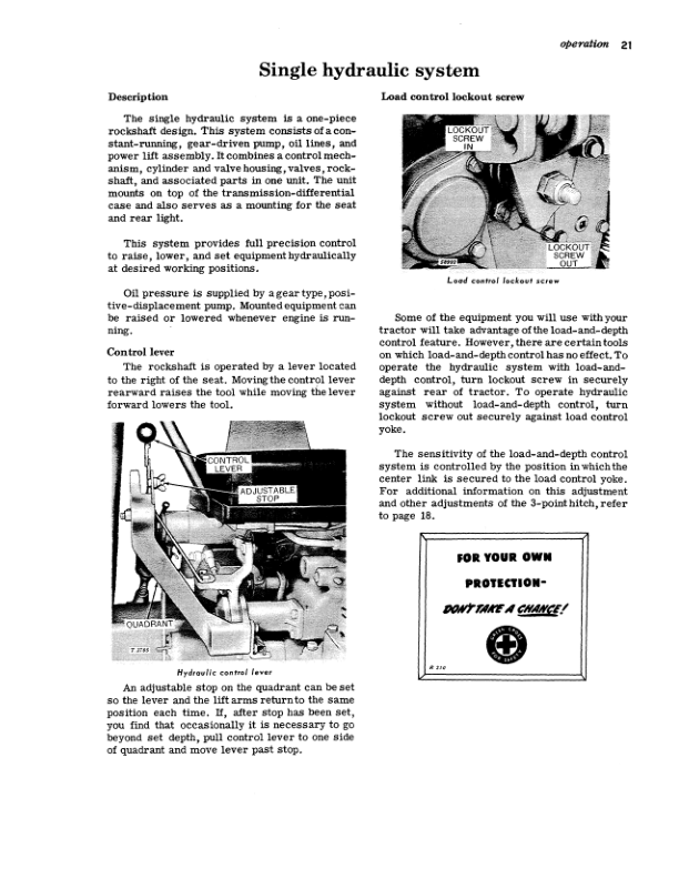 John Deere John Deere1010 Gasoline Wheel Tractor Operator’s Manual (OMT15504) Workshop Guide