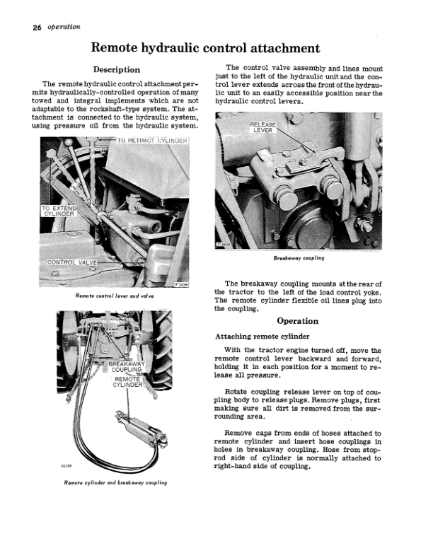 John Deere 1010 Tractors Operator’s Manuals (OMT16143) Workshop Guide