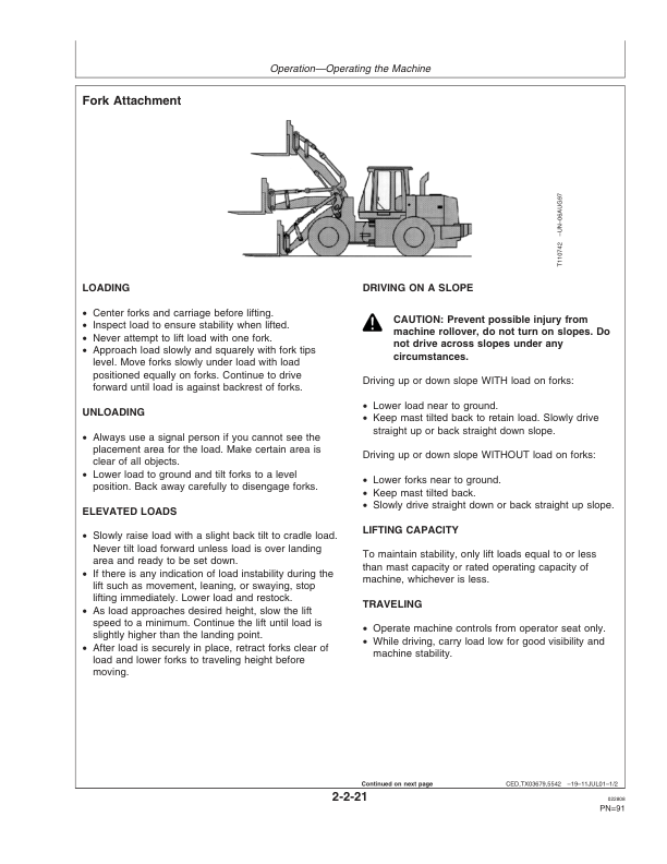 John Deere 744J, 824J Loaders Operator’s Manuals (OMT182029) Workshop Guide