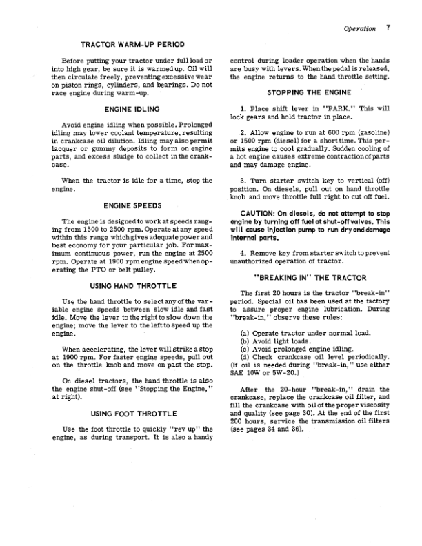 John Deere 2010 Tractors Operator’s Manuals (OMT18599) Workshop Guide