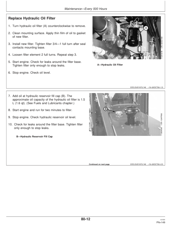 John Deere 360D, 460D, 560D Skidders Operator’s Manuals (OMT186434) Workshop Guide
