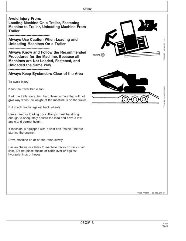 John Deere 330LC, 370 Loggers Operator’s Manuals (OMT186763) Workshop Guide