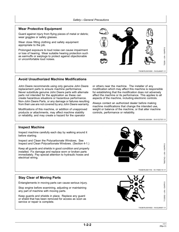 John Deere 250D, 300D Articulated Dump Trucks Operator’s Manuals (OMT187892) Workshop Guide