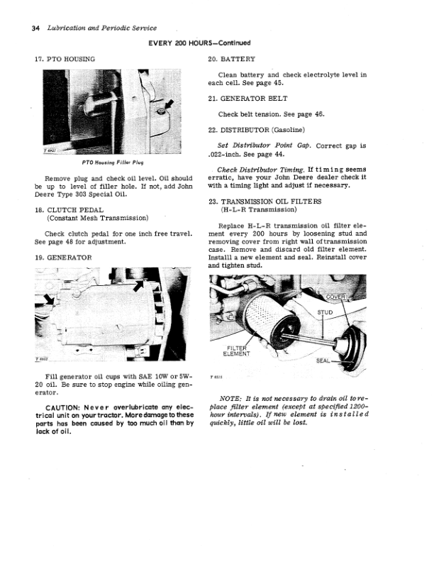 John Deere 2010 Wheel Tractors (042001-) Operator’s Manual (OMT19264) Workshop Guide