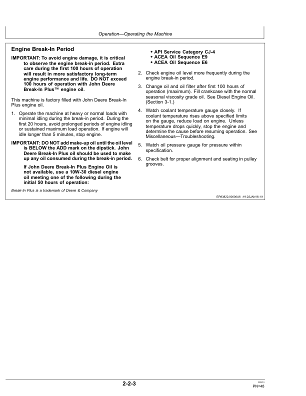 John Deere 244J, 304J Loaders Operator’s Manuals (OMT209673) Workshop Guide