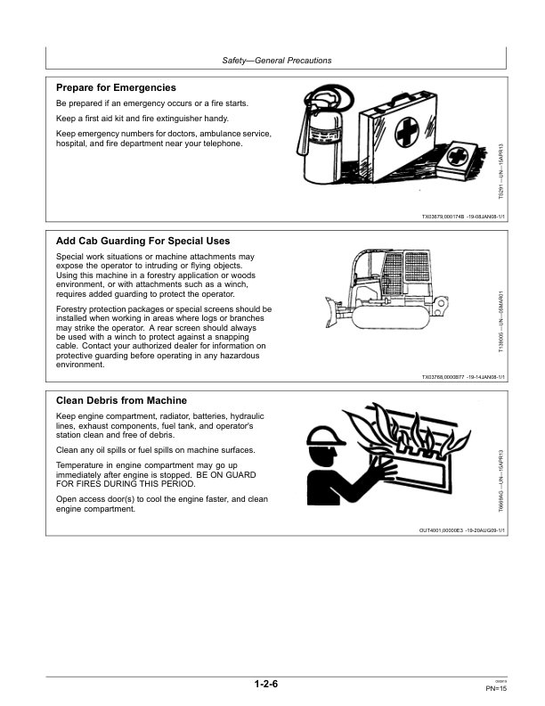 John Deere 700J Crawler Dozers Operator’s Manuals (OMT211725) Workshop Guide