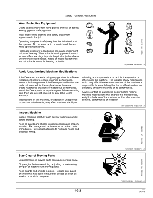 John Deere CT322, CT332 Skid Steers Operator’s Manuals (OMT215996) Workshop Guide