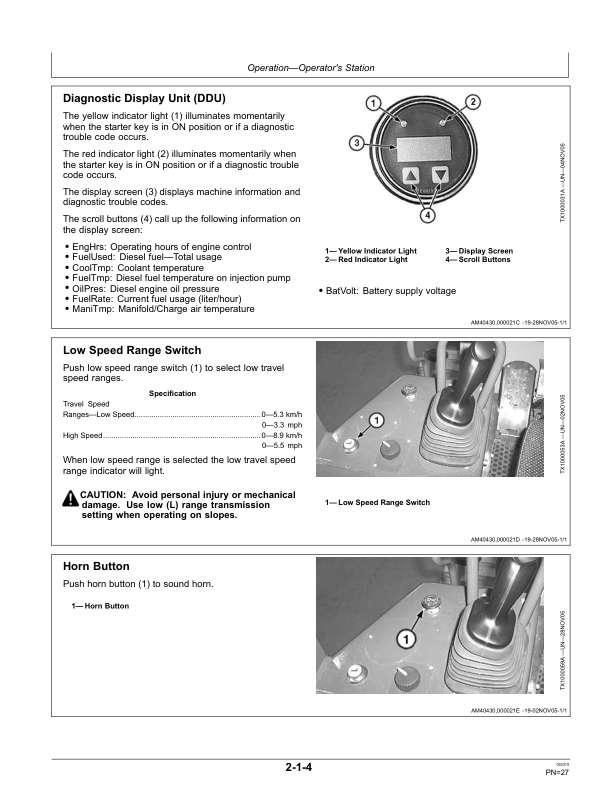 John Deere 605C Crawler Loaders Operator’s Manuals (OMT217598) Workshop Guide