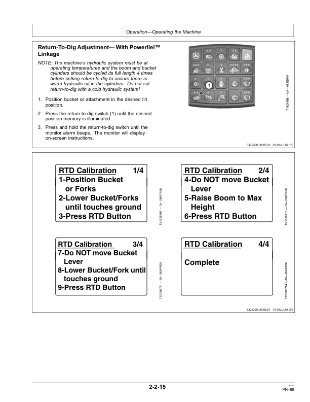 John Deere 644J Loaders Operator’s Manuals (OMT229851) Workshop Guide