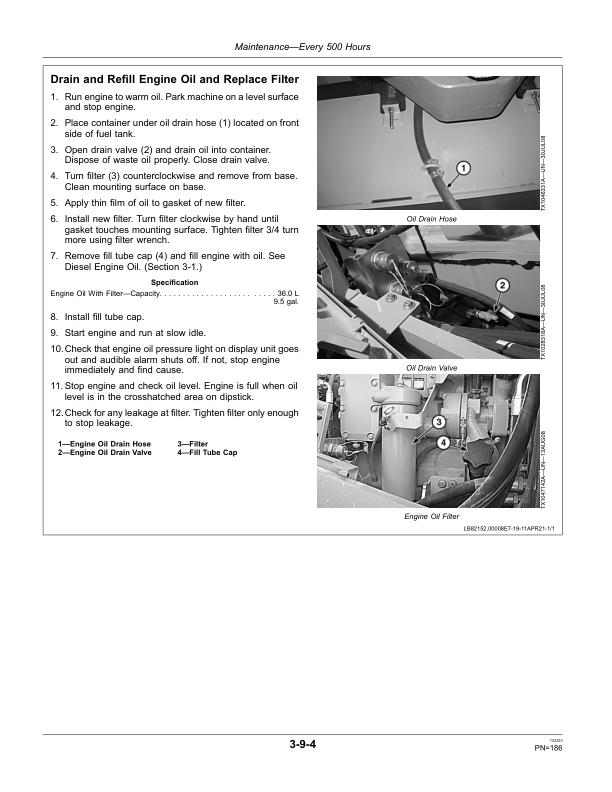 John Deere 844K SERIES II Loaders Operator’s Manuals (OMT275503) Workshop Guide